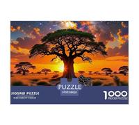 Giraffe 1000 Pieces Premium Jigsaw Animal Age 3+ Quirky, Abstract Design, Fun Details, Educational, Challenging 38x26cm/1000pcs
