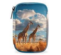 Giraffe 7 Day Travel Pill Organizer with Zipper, Weekly Pill Box for Adults and Kids, Portable Medicine Case for Vitamins & Supplements
