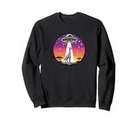 Giraffe Abducted Alien Spacecraft Outer Space Abduction Sweatshirt