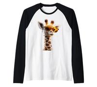Giraffe Africa Love Safari Wilderness Wild Cute Giraffes Raglan Baseball Tee