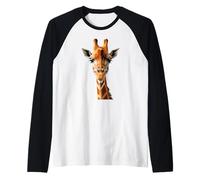 Giraffe Africa Love Safari Wilderness Wild Cute Giraffes Raglan Baseball Tee