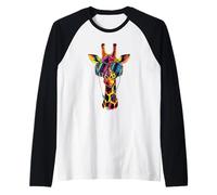 Giraffe Africa Love Safari Wilderness Wild Cute Giraffes Raglan Baseball Tee