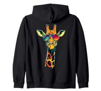 Giraffe Africa Love Safari Wilderness Wild Cute Giraffes Zip Hoodie