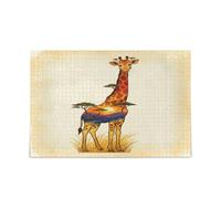 Giraffe African Plains Collage Jigsaw Puzzle for Adults Challenging Puzzle Perfect for Game Nights 500 Piecing