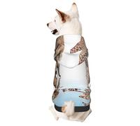 Giraffe And Elephant Small Pets Wear Hoodies,Dog Jumper Sweatshirt,Warm And Lightweight, Soft Texture, Easy To Wear