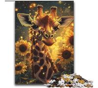 Giraffe And Flowers 2000 Piece Jigsaw Puzzle for Adults Teens, Challenging Game And Family Play Artists Collection, Fine Art for Age 14 Years Up (70x100cm)