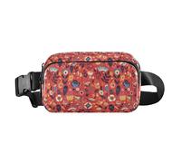 Giraffe Animal Cute Cartoon Yellow Rose Large Capacity Waist Bag Fanny Pack with Adjustable Strap for Shopping Sports, Floral, One Size