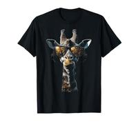 Giraffe Animal Lover Graphic Music Headphone Art Giraffe T-Shirt
