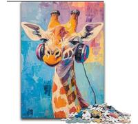 Giraffe Art 1000 Piece Jigsaw Puzzle for Adults And Teenagers, Family Entertainment Toys Is Ideal As A Gift for The Whole Family (26x38cm)
