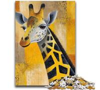 Giraffe Art 1000 Piece Jigsaw Puzzle for Adults Teens, Challenging Game And Family Play Parent-child Interaction 26x38cm