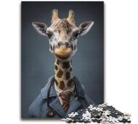 Giraffe Art Jigsaw Puzzles for Teenagers 1000 Jigsaws,Stress Reliever Difficult Challenge Deal As Gifts for The Whole Family (38x52cm)