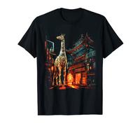 Giraffe Artwork Architecture - Animal Art T-Shirt