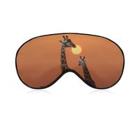 Giraffe at Sunset Eye Mask Sleep Mask Eye Masks for Sleep Sleep Masks for Women Men Sleeping Mask Travel Eye Mask Sleep Mask Blackout Funny Sleep Mask Cute Sleep Mask