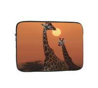 Giraffe at Sunset Laptop Case Sleeve 15 inch Laptop Bag Shockproof Computer Carrying Cover Protective Notebook Case