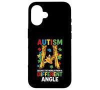 Giraffe Autism Seeing World Different Angle Awareness Kids Case for iPhone 16
