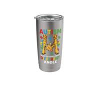Giraffe Autism Seeing World Different Angle Awareness Kids Stainless Steel Insulated Tumbler