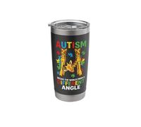Giraffe Autism Seeing World Different Angle Awareness Kids Stainless Steel Insulated Tumbler