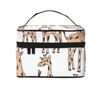 Giraffe Background, Makeup Bag, Portable Cosmetic Bag for Women - Travel Cosmetic Organizer, Toiletry Pouch, The Go-to Gift That Never Disappoints for Special Moments