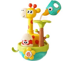 (Giraffe) Bathtub Toys | Flower Blooming Water Game - Educational Interactive Bath Toys for 1-3 Years Kids Birthday Christmas Easter Party Shower Time Activitie
