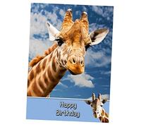 Giraffe Birthday Card