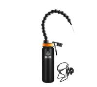 Giraffe Bottle Hands Free Drinking System, Stainless Steel Bottle, with Round Tube Mounted Bottle Holder (38 cm / 15 inch)