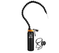 Giraffe Bottle Hands Free Drinking System, Stainless Steel Bottle, with Round Tube Mounted Bottle Holder (63 cm / 25 inch)