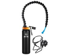 Giraffe Bottle Tower XL Hands Free Drinking System, Insulated Stainless Steel Bottle, with Round Tube Mounted Bottle Holder (Length 25 in / 63 cm)