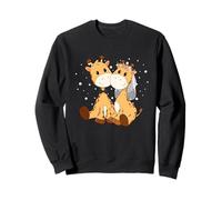 Giraffe Bride and Groom Wedding Art Matching Couple Marry Sweatshirt