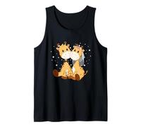 Giraffe Bride and Groom Wedding Art Matching Couple Marry Tank Top
