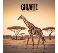 Giraffe Calendar 2026: Planner with U.S. Holidays • Safari Animal Views & Note Space • Square 8.5x8.5