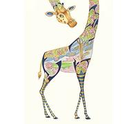 Giraffe Card Daniel Mackie Designs 7 x 5 inches wrapped in cello with envelope