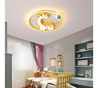 Giraffe Ceiling Lamp Bedroom Light Chandelier, Indoor Decor LED Luminaires 3-Color Light Dimmable Close to Ceiling Light Chandelier for Room