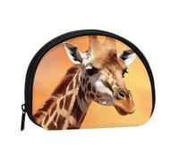 Giraffe Coin Purse with Zipper Mini Coin Pouch Small Change Wallet for Men Women Coin Bag Personalized Credit Card Bags Everything Storage Pouch for Headset ID Key Lipstick