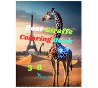Giraffe coloring book for kids fun jungle adventures to color and learn
