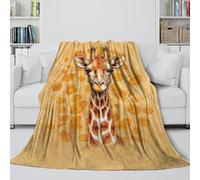 Giraffe Comfort Blanket - 3D Animal Soft Blanket Birthday Gift for Son Daughter Grandson Granddaughter Friend - Cozy Blanket for Bed Sofa Office Crib 50x60inch(127x152cm)
