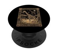Giraffe Constellation Tarot Card Gothic Celestial PopSockets Adhesive PopGrip