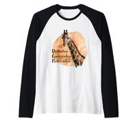 Giraffe Dedication Conservation Preservation Raglan Baseball Tee
