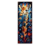 Giraffe Diamond Art, Diamond Painting Abstract, 5D Round Full Drill Crystal Art Kits for Beginner, DIY Rhinestone Embroidery Mosaic Kits for Adults for Home Wall Decor, Large Canvas 270x90cm F1-802