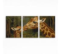 Giraffe Diamond Art Kits Adults Beginner 24 x 16 Inch 3 Pack, Animal Diamond Painting, 5D DIY Full Drill Paint by Numbers, Wall Art Paintings for Bedroom Office Room Decor Gifts for Women PZSH-2579