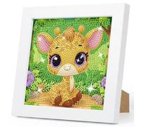 Giraffe Diamond Art with Framed