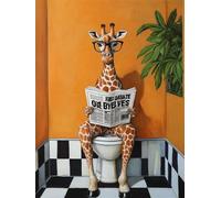 Giraffe Diamond Painting Kits for Adults, 5D Full Drill Square Diamond Art Kits, DIY Rhinestone Embroidery Cross Stitch Arts and Crafts, Crystal Art Painting for Home Wall Decor Gift 12x20 inch Q-697B