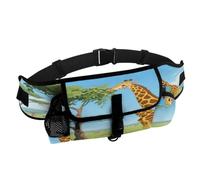 Giraffe Eating Leaves Dog Treat Pouch Dog Fanny Pack