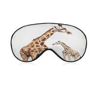 Giraffe Eye Mask, Side Sleeping Mask Light Blindfold Sleeping Mask Nose Pad and Elastic Band for Children Women and Men
