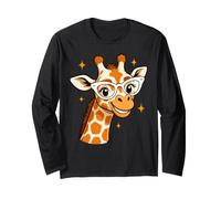 Giraffe Face Sunglasses Funny Giraffe Long Sleeve T-Shirt