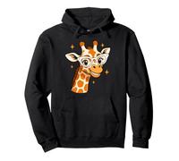 Giraffe Face Sunglasses Funny Giraffe Pullover Hoodie