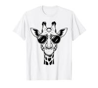 Giraffe Face Sunglasses Funny Giraffe T-Shirt