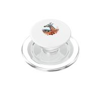 Giraffe Flowers Men Women Kids Cute Floral Giraffe PopSockets PopGrip for MagSafe