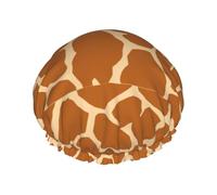 Giraffe Giraffe,Shower Cap Nightcap Double Layer Waterproof Elastic Bath Cap Reusable Hair Cap