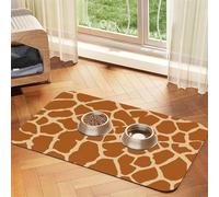 Giraffe Giraffe,Waterproof Pet Feeding Mat,PU Leather Placemats for Cat Dog Water Bowl,Food Mats,40x60cm