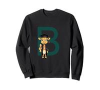Giraffe Graduation Letter B Animal Alphabet Sweatshirt